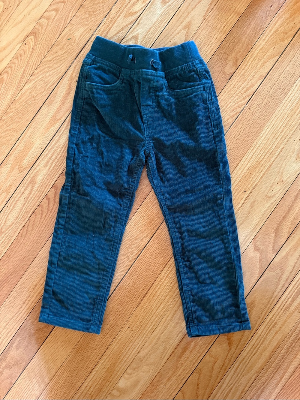 Hanna Andersson Teal Corduroy Pull-On Pants size 3